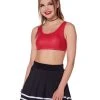 Spirit Halloween Red Faux Leather Sports Bra 1 Spirit Halloween Red Faux Leather Sports Bra -HALLOWEEN COSTUMES Sales Store 01522101 a