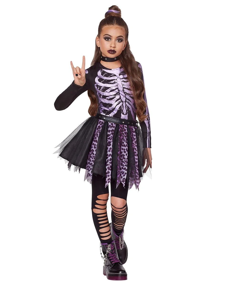 Spirit Halloween Kids Punk Skeleton Costume 3 Spirit Halloween Kids Punk Skeleton Costume