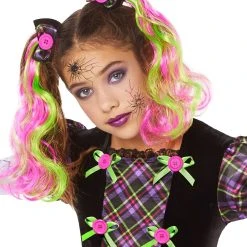 Spirit Halloween Kids Neon Broken Doll Costume -HALLOWEEN COSTUMES Sales Store 01524081 c