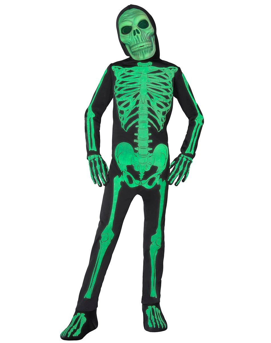 Spirit Halloween Kids Glow Skeleton Costume 3 Spirit Halloween Kids Glow Skeleton Costume