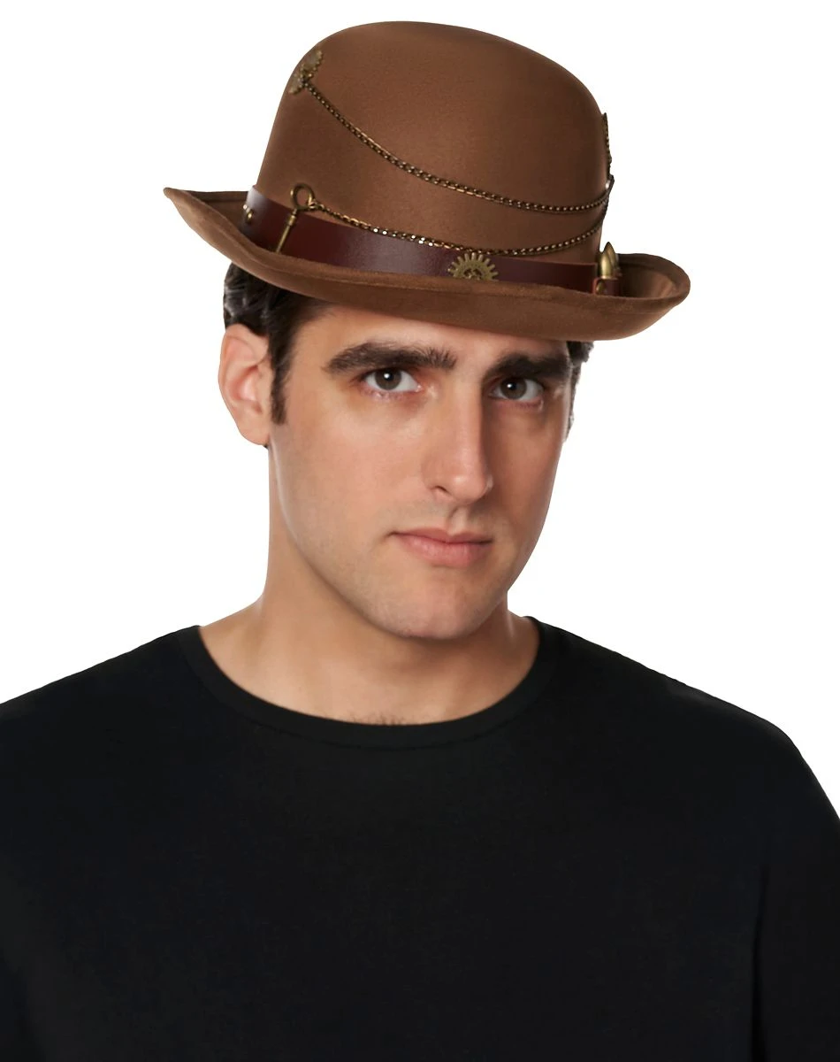 Spirit Halloween Steampunk Bowler Hat 4 Spirit Halloween Steampunk Bowler Hat - Image 2