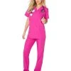 Spirit Halloween Adult Magenta Medical Scrubs Costume 1 Spirit Halloween Adult Magenta Medical Scrubs Costume -HALLOWEEN COSTUMES Sales Store 01525971 a