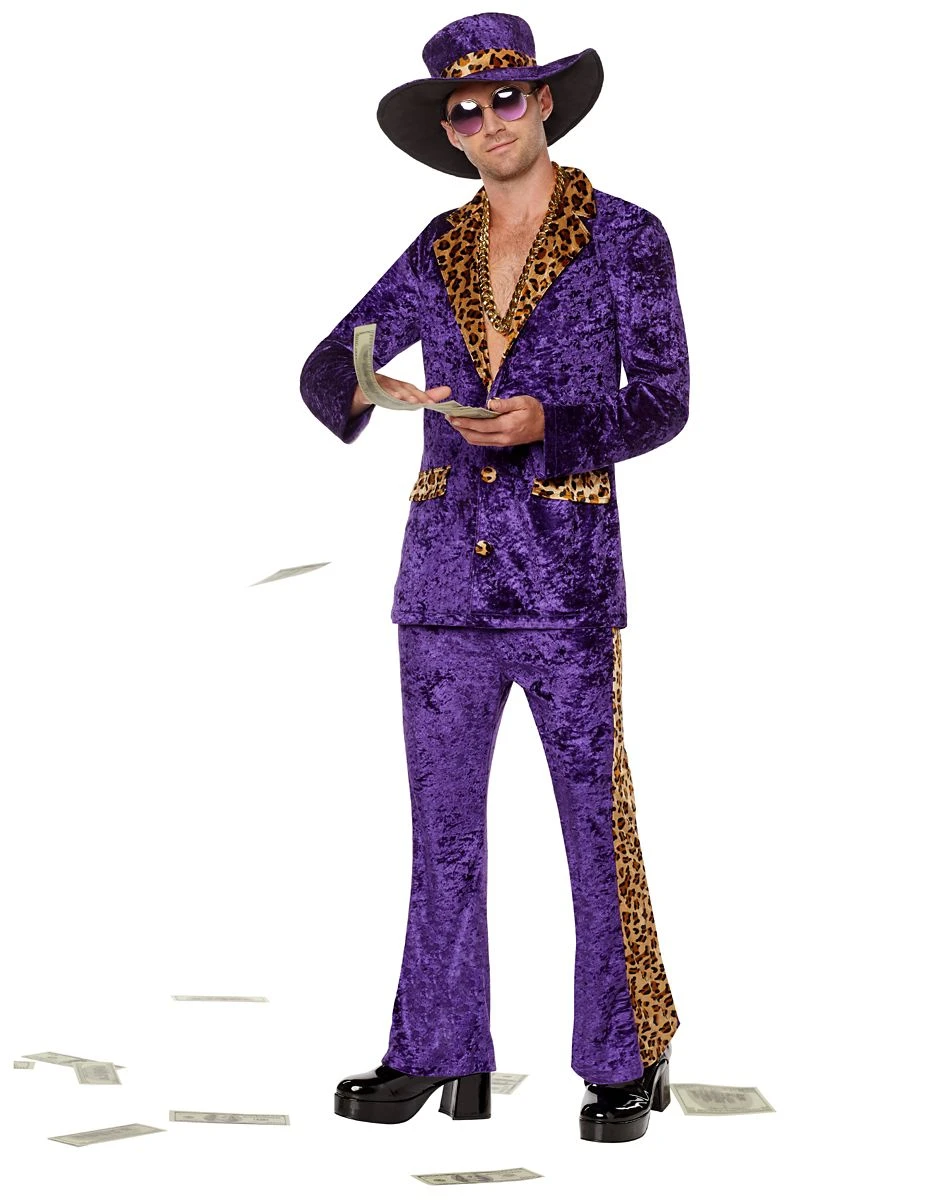 Spirit Halloween Adult Pimp Plus Size Costume 5 Spirit Halloween Adult Pimp Plus Size Costume - Image 3