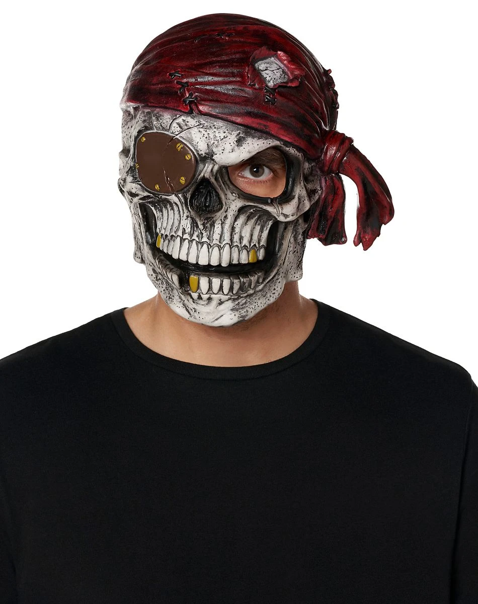Spirit Halloween Pirate Skeleton Full Mask 3 Spirit Halloween Pirate Skeleton Full Mask