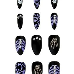 Spirit Halloween Kids Skeleton Nails -HALLOWEEN COSTUMES Sales Store 01527662 b