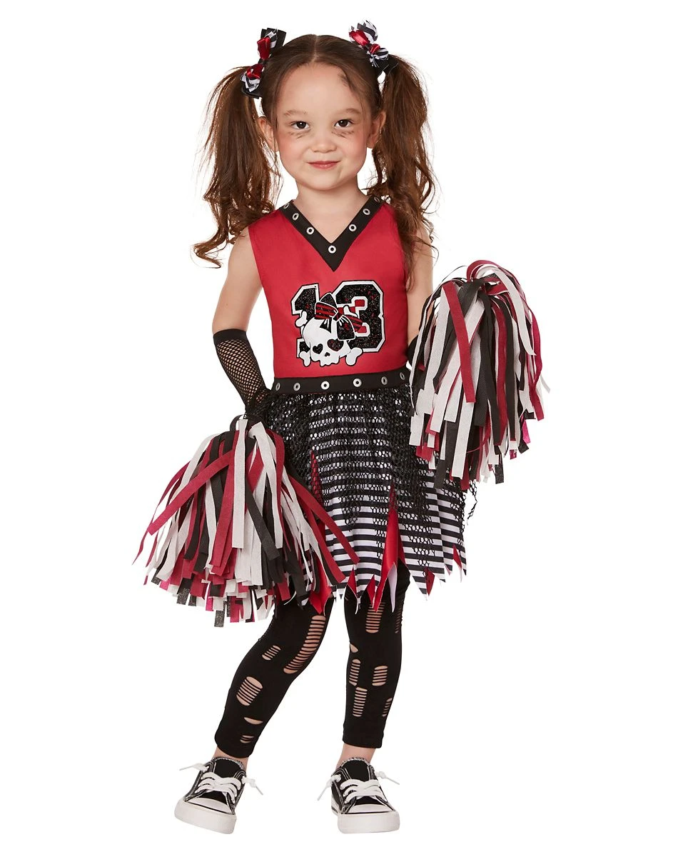 Spirit Halloween Toddler Zombie Cheerleader Costume 3 Spirit Halloween Toddler Zombie Cheerleader Costume