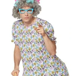 Spirit Halloween Adult Grandma Flower Dress Costume -HALLOWEEN COSTUMES Sales Store 01529502 c