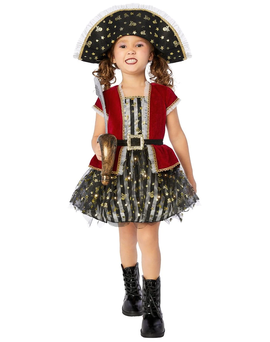 Spirit Halloween Kids Light-Up Pretty Pirate Costume 3 Spirit Halloween Kids Light-Up Pretty Pirate Costume