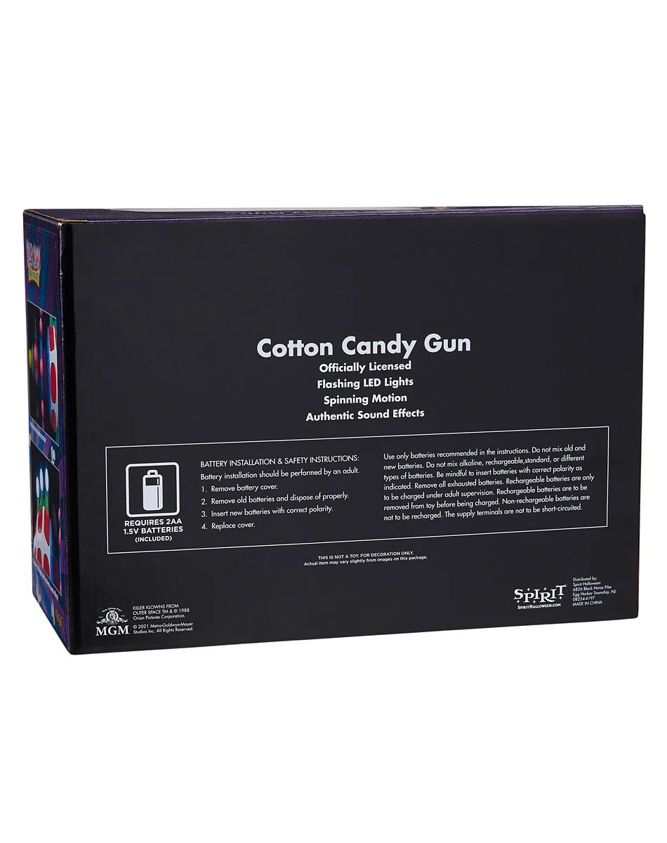 Spirit Halloween Cotton Candy Gun - Killer Klowns from Outer Space 7 Spirit Halloween Cotton Candy Gun - Killer Klowns from Outer Space - Image 5