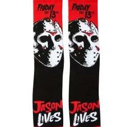 Spirit Halloween Jason Lives Crew Socks - Friday the 13th