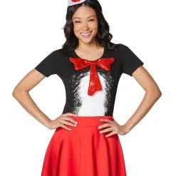 Spirit Halloween Adult Cat in the Hat Costume Kit - Dr. Seuss -HALLOWEEN COSTUMES Sales Store 01532381 c