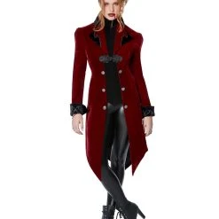 Spirit Halloween Adult Burgundy Vampire Jacket