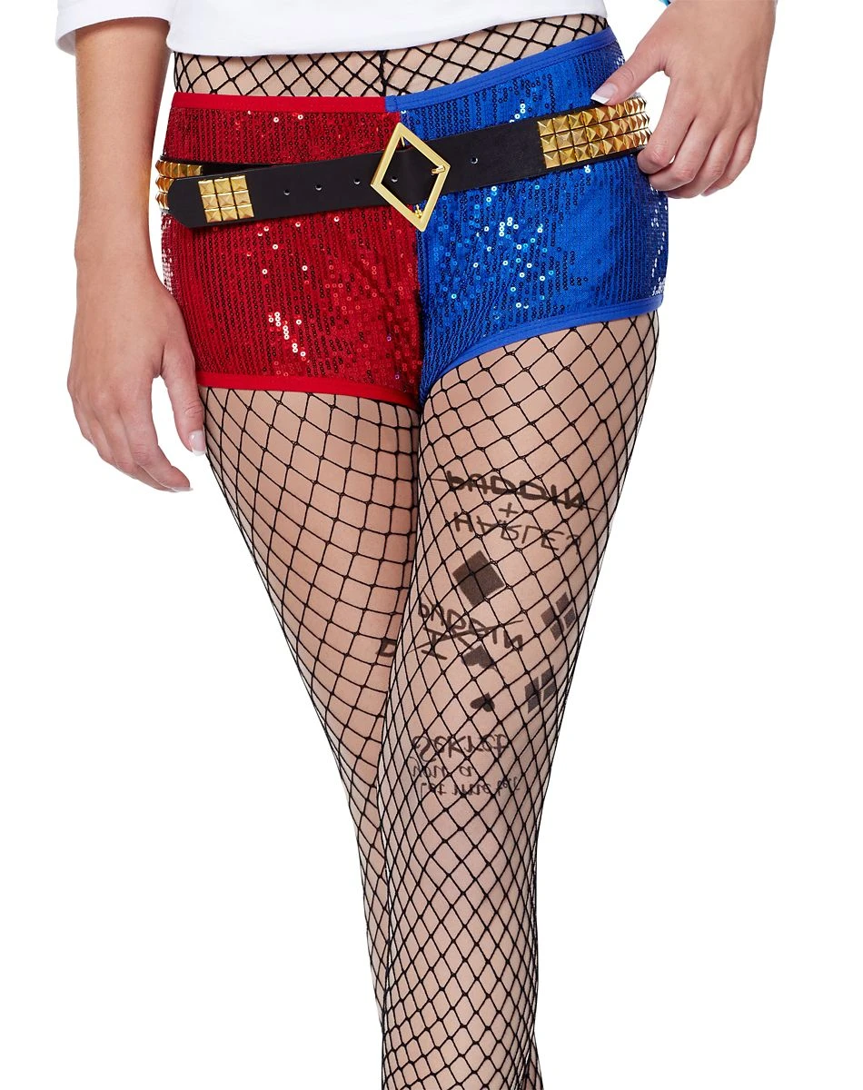 Spirit Halloween Harley Quinn Studded Belt - Suicide Squad 3 Spirit Halloween Harley Quinn Studded Belt - Suicide Squad