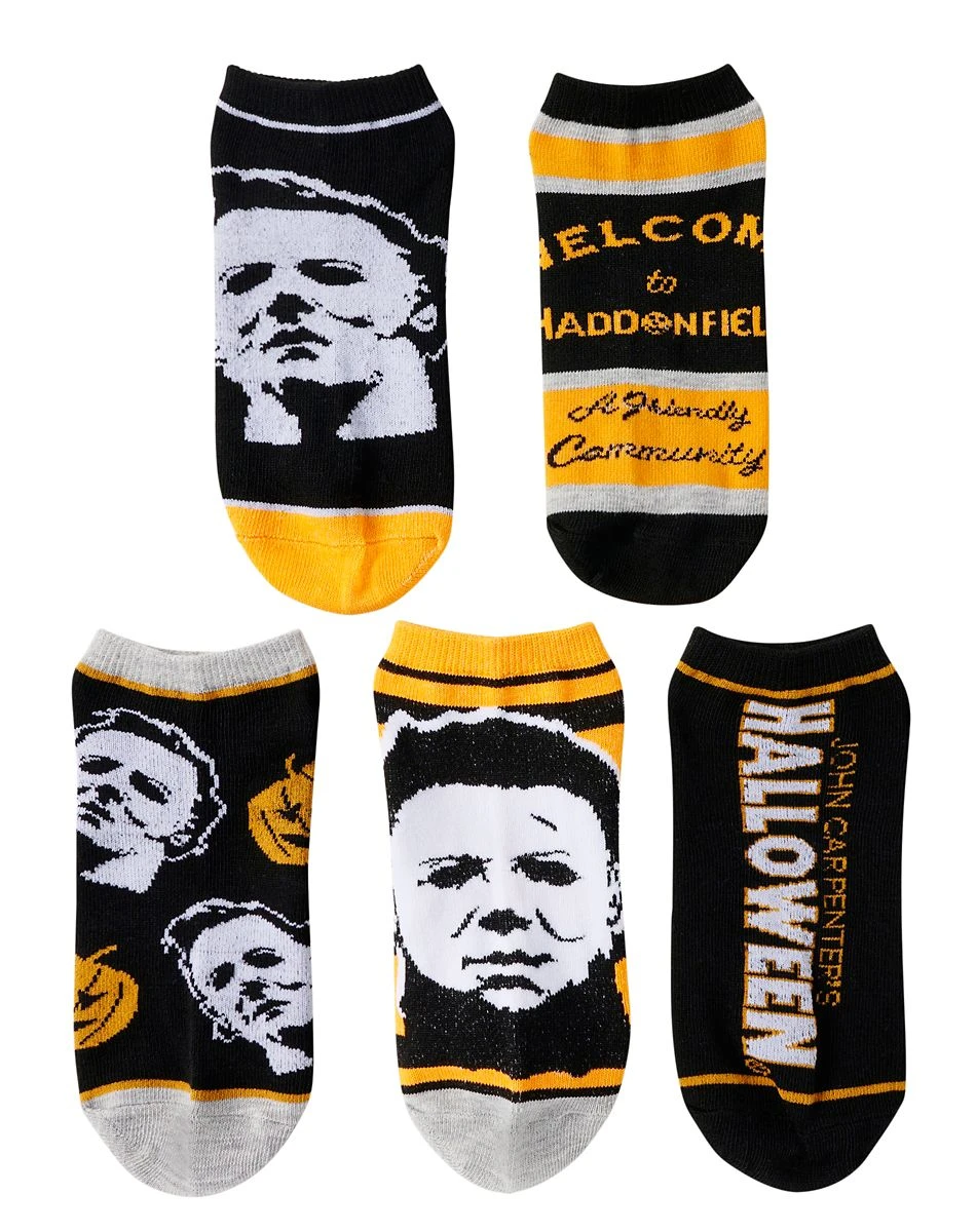 Spirit Halloween Michael Myers Ankle Socks 5 Pair - Halloween 3 Spirit Halloween Michael Myers Ankle Socks 5 Pair - Halloween