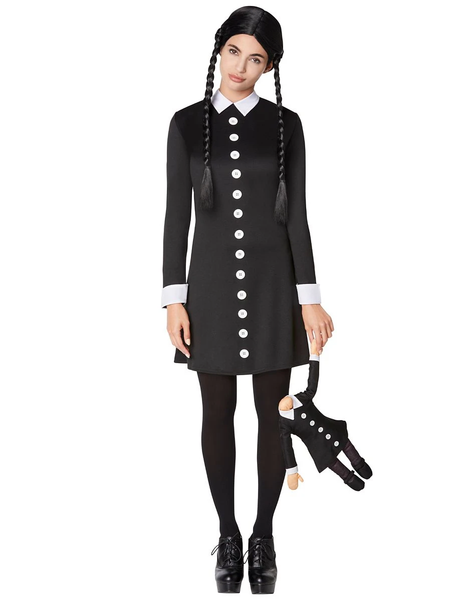 Spirit Halloween Adult Wednesday Addams Costume - The Addams Family 3 Spirit Halloween Adult Wednesday Addams Costume - The Addams Family