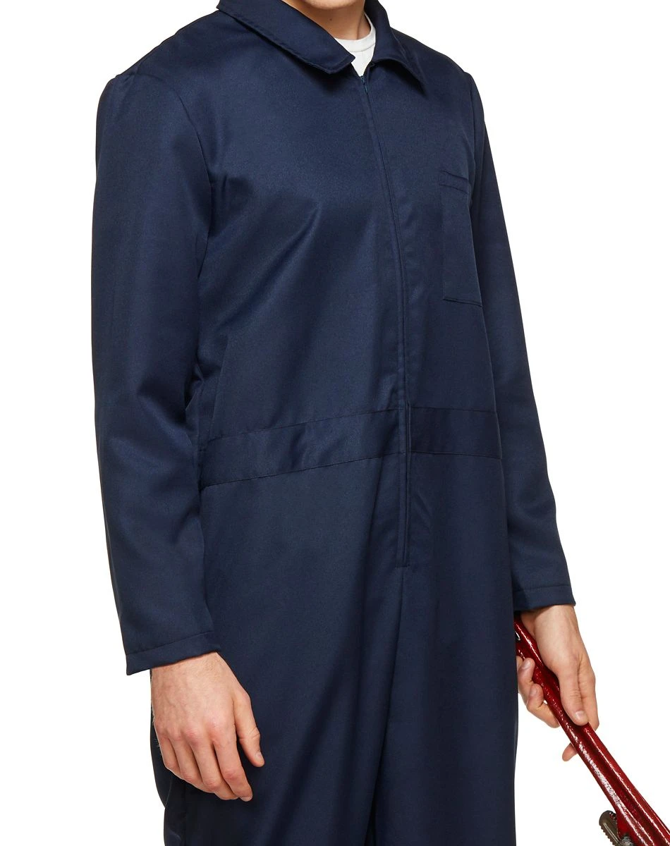 Spirit Halloween Adult Blue Plus Size Jumpsuit 4 Spirit Halloween Adult Blue Plus Size Jumpsuit - Image 2