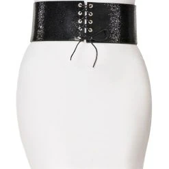 Spirit Halloween Black Rhinestone Waist Cincher