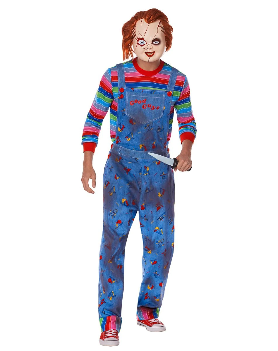 Spirit Halloween Adult Chucky Costume Deluxe 3 Spirit Halloween Adult Chucky Costume Deluxe