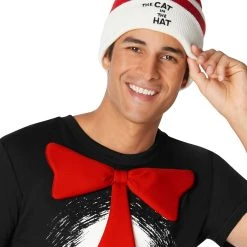 Spirit Halloween Adult Cat in the Hat Costume Kit - Dr. Seuss -HALLOWEEN COSTUMES Sales Store 01543123 c