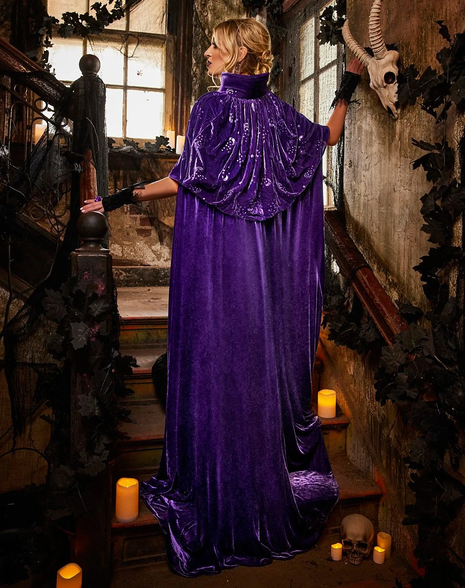 Spirit Halloween Adult Celestial Witch Cape - Deluxe 3 Spirit Halloween Adult Celestial Witch Cape - Deluxe