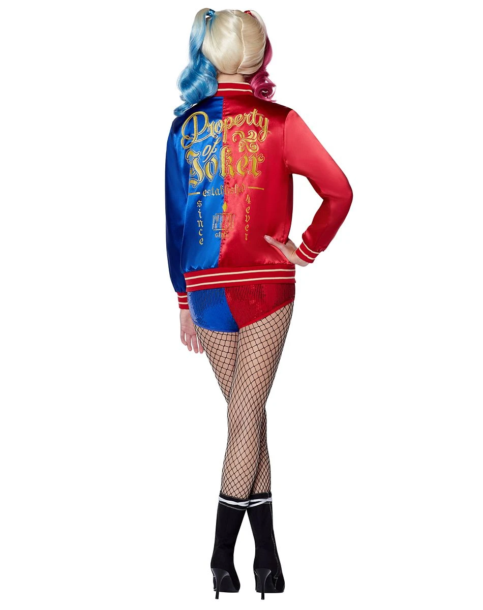 Spirit Halloween Adult Harley Quinn Jacket - Suicide Squad 4 Spirit Halloween Adult Harley Quinn Jacket - Suicide Squad - Image 2