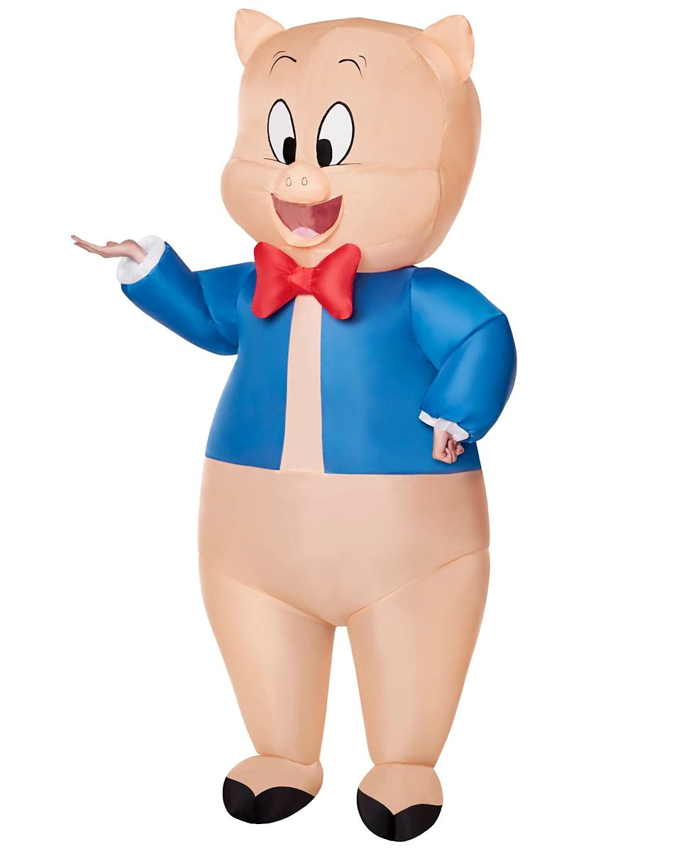 Spirit Halloween Adult Porky Pig Inflatable Costume - Looney Tunes 3 Spirit Halloween Adult Porky Pig Inflatable Costume - Looney Tunes
