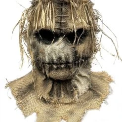 Spirit Halloween Scarecrow Burlap Full Mask