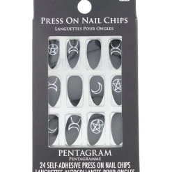 Spirit Halloween Pentagram Press On Nails -HALLOWEEN COSTUMES Sales Store 01548502 b