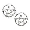 Spirit Halloween Pentagram Hoop Earrings -HALLOWEEN COSTUMES Sales Store 01548775 a