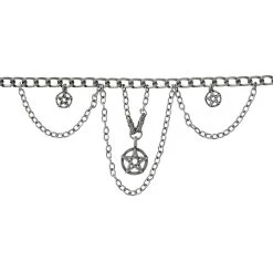 Spirit Halloween Pentagram Chain Choker Necklace -HALLOWEEN COSTUMES Sales Store 01548791 b
