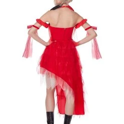 Spirit Halloween Adult Harley Quinn Red Dress - The Suicide Squad -HALLOWEEN COSTUMES Sales Store 01549518 b