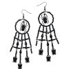 Spirit Halloween Witch Spider Web Hoop Earrings