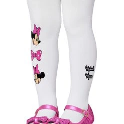 Spirit Halloween Toddler White Minnie Mouse Tights - Mickey and Friends