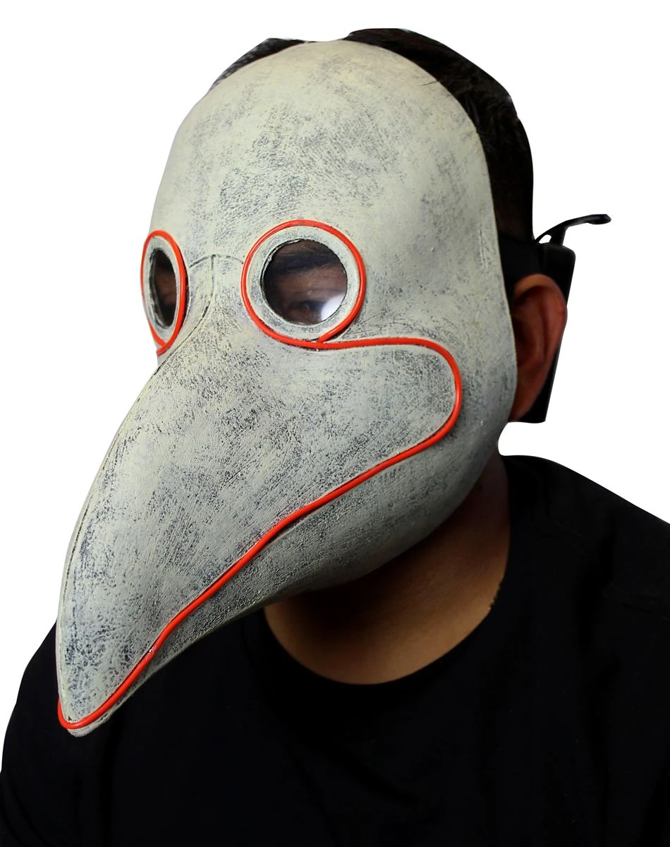 Spirit Halloween Light-Up LED Plague Doctor Half Mask 5 Spirit Halloween Light-Up LED Plague Doctor Half Mask - Image 3