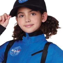 Spirit Halloween Kids Blue Astronaut Jumpsuit - NASA -HALLOWEEN COSTUMES Sales Store 01551589 e