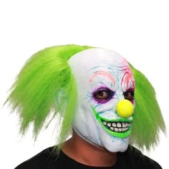Spirit Halloween Neon Green Hair Clown Full Mask -HALLOWEEN COSTUMES Sales Store 01551944 d