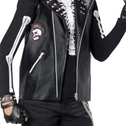 Spirit Halloween Kids Dark Rebel Punk Skeleton Costume -HALLOWEEN COSTUMES Sales Store 01552132 c