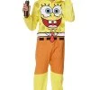 Spirit Halloween Kids SpongeBob SquarePants Hooded Jumpsuit -HALLOWEEN COSTUMES Sales Store 01552975 a
