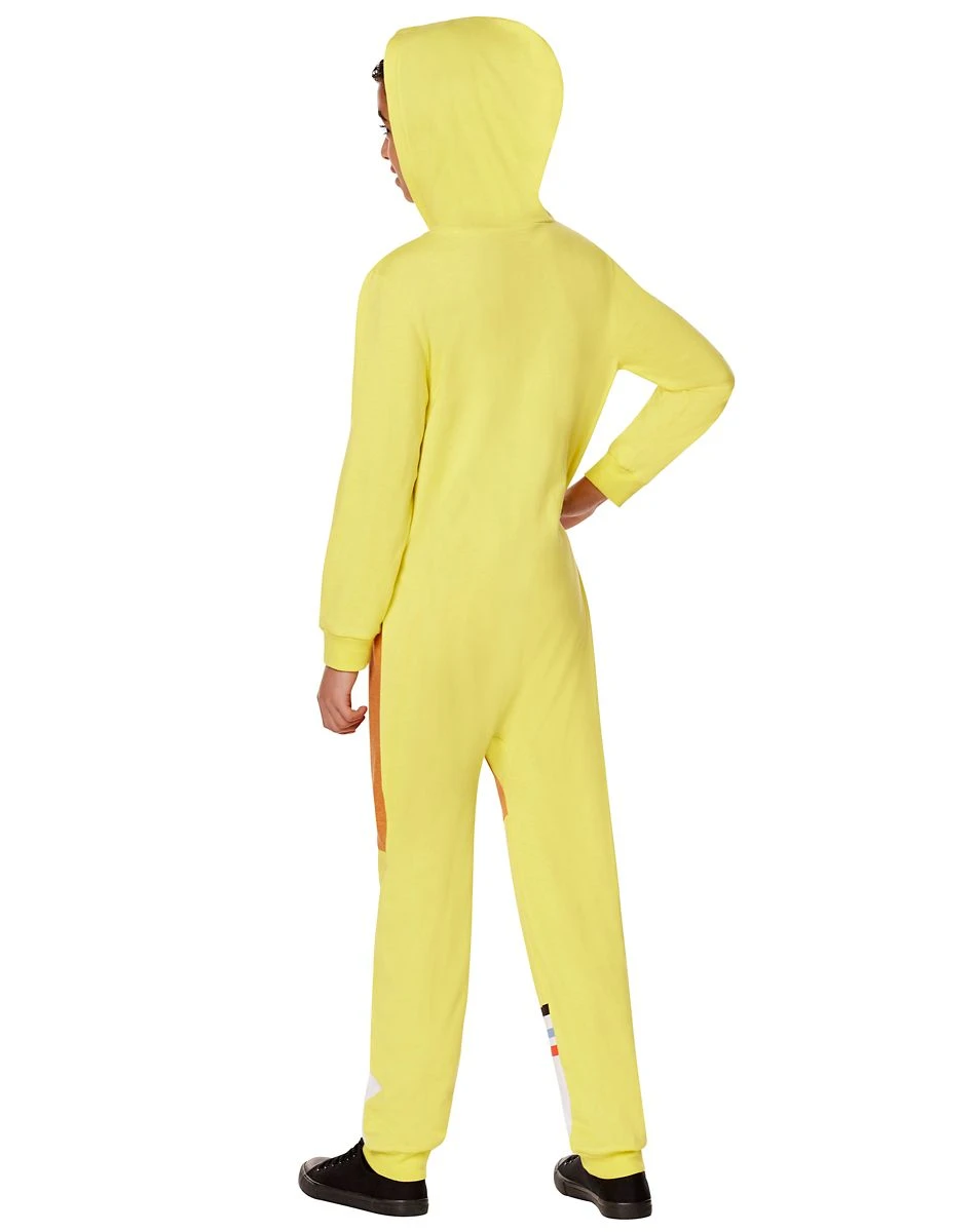 Spirit Halloween Kids SpongeBob SquarePants Hooded Jumpsuit 4 Spirit Halloween Kids SpongeBob SquarePants Hooded Jumpsuit - Image 2
