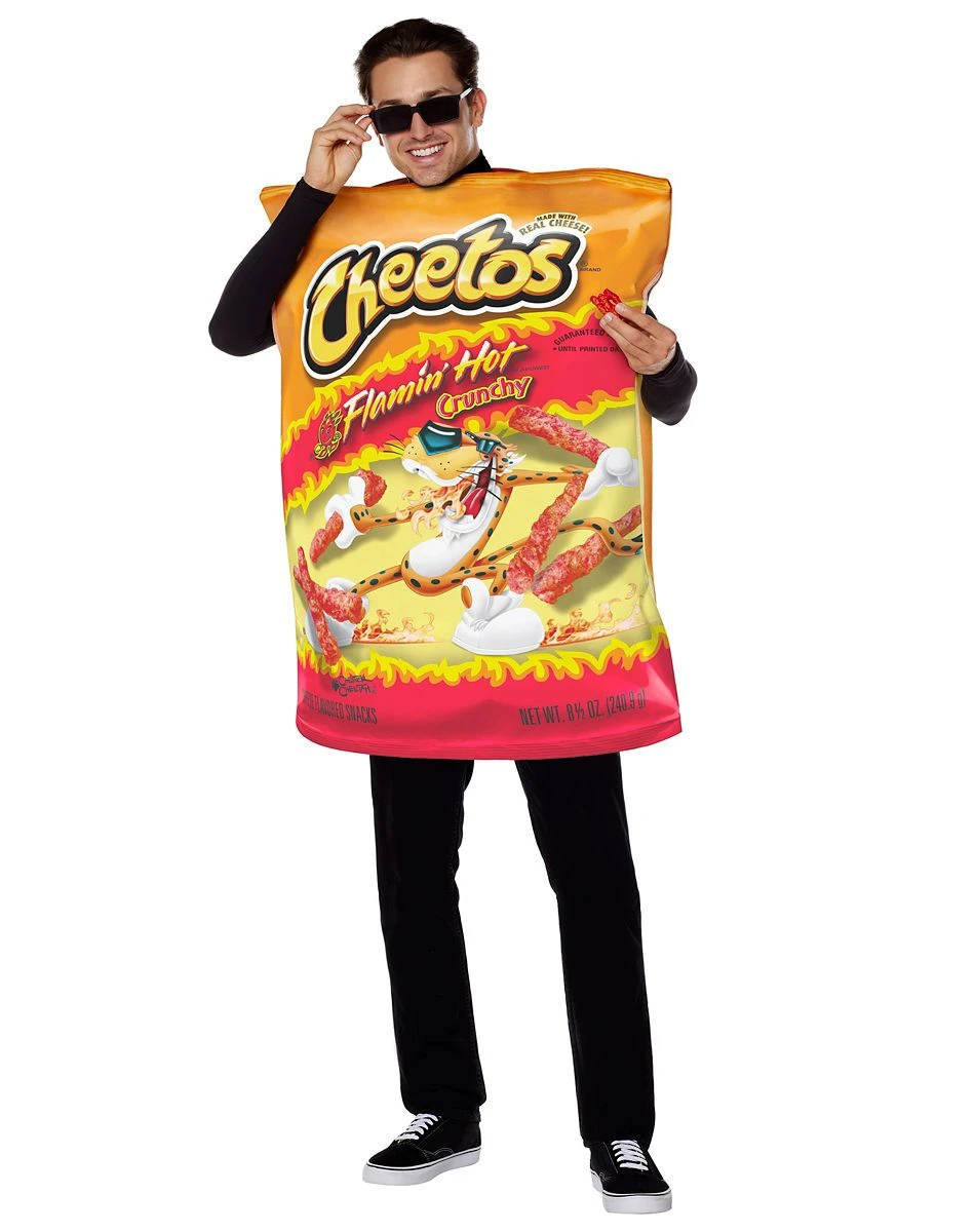 Spirit Halloween Adult Flamin' Hot Cheetos Bag Costume 3 Spirit Halloween Adult Flamin' Hot Cheetos Bag Costume