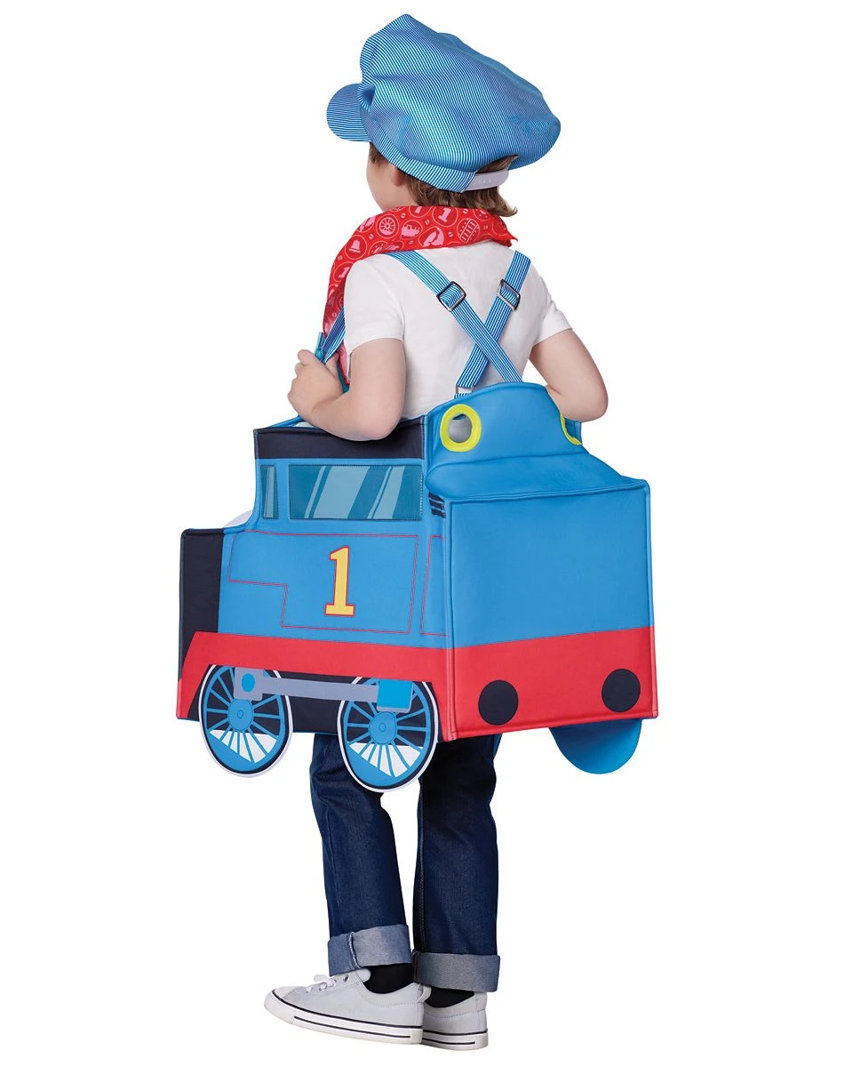 Spirit Halloween Toddler Ride-Along Thomas Costume - Thomas & Friends 4 Spirit Halloween Toddler Ride-Along Thomas Costume - Thomas & Friends - Image 2