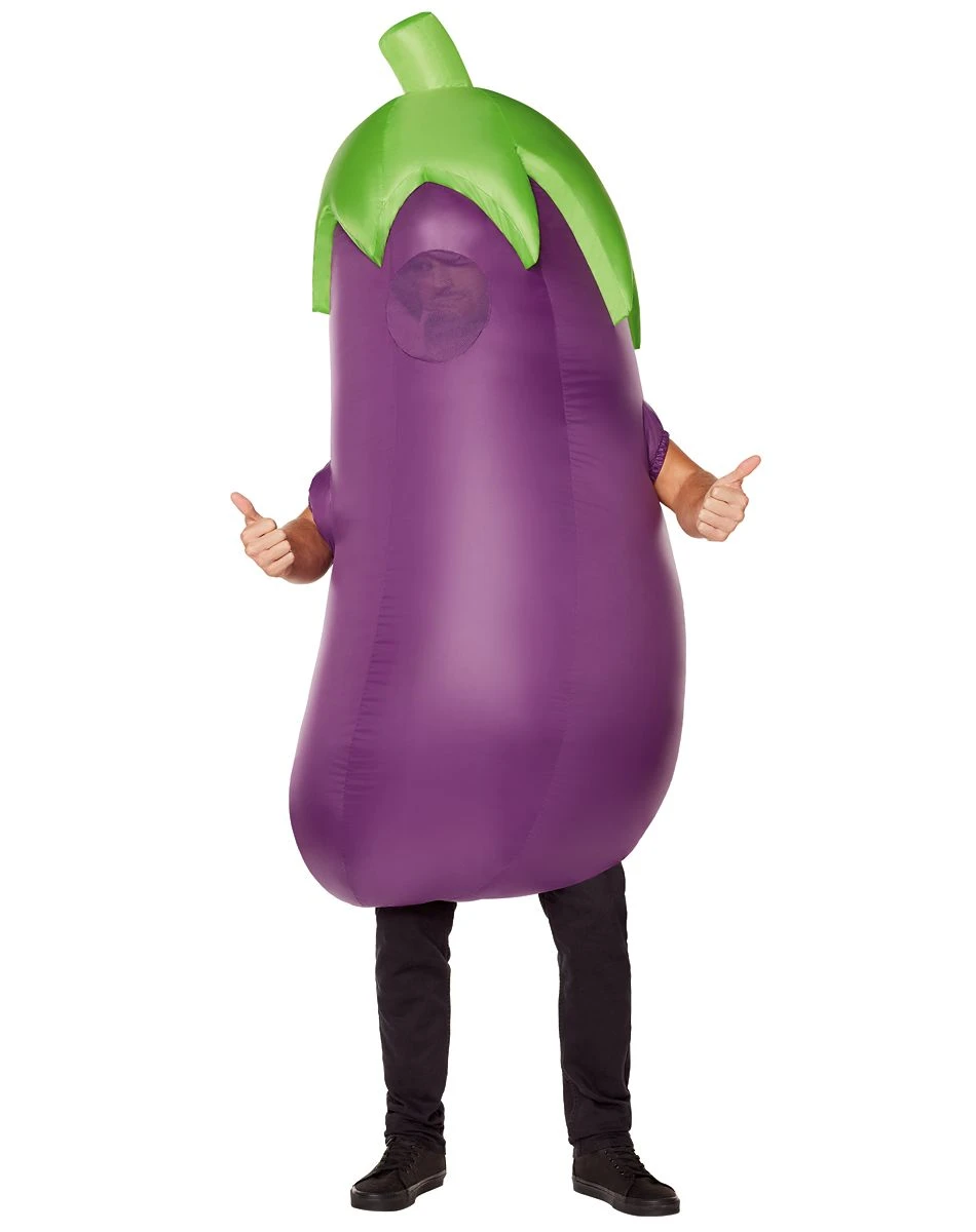 Spirit Halloween Adult Eggplant Inflatable Costume 3 Spirit Halloween Adult Eggplant Inflatable Costume