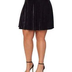 Spirit Halloween Velvet Skater Skirt -HALLOWEEN COSTUMES Sales Store 01560374 a