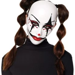 Spirit Halloween Scary Jester Half Mask