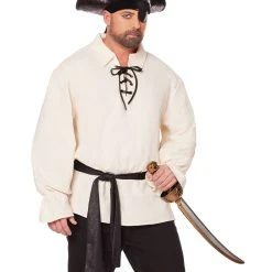 Spirit Halloween Pirate Shirt and Belt Plus Size Costume Kit