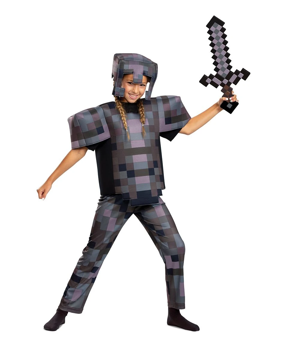 Spirit Halloween Kids Netherite Armor Costume Deluxe - Minecraft 3 Spirit Halloween Kids Netherite Armor Costume Deluxe - Minecraft