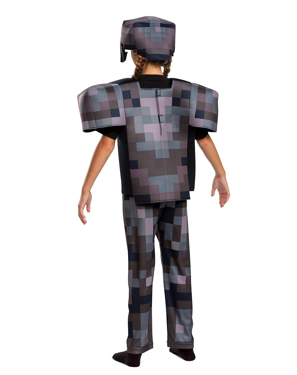 Spirit Halloween Kids Netherite Armor Costume Deluxe - Minecraft 6 Spirit Halloween Kids Netherite Armor Costume Deluxe - Minecraft - Image 4
