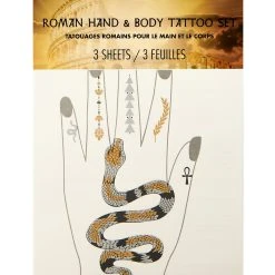 Spirit Halloween Roman Hand and Body Tattoos -HALLOWEEN COSTUMES Sales Store 01567072 e