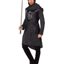Spirit Halloween Adult Noble Black Knight Costume