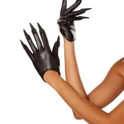 Spirit Halloween Pleather Wrap Gloves